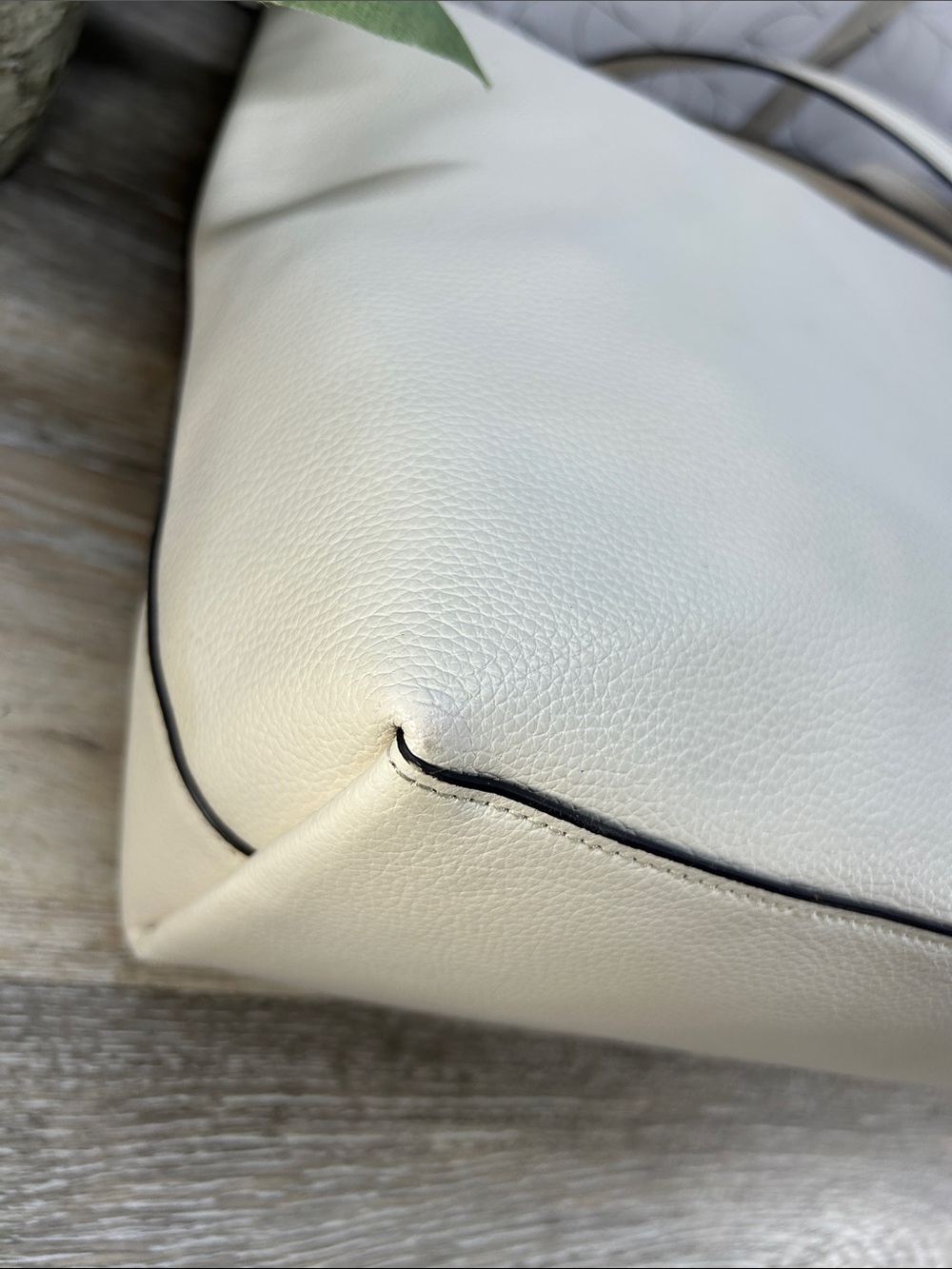 0636 Coach Leather Tote Bag in Cream 269130636 - Picture 12 of 14
